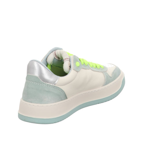 Replay RS3D - White Sneakers Or Details In Green, Fluorine Orange And Gold  With Laces Size 37 Color Green