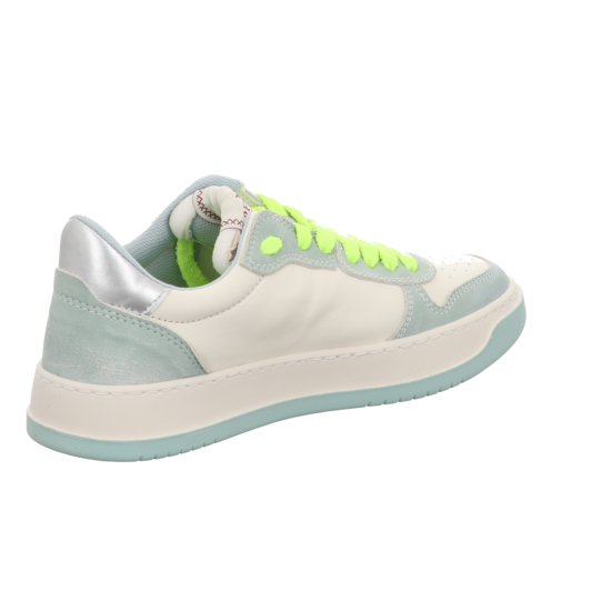Replay RS3D - White Sneakers Or Details In Green, Fluorine Orange And Gold  With Laces Size 37 Color Green